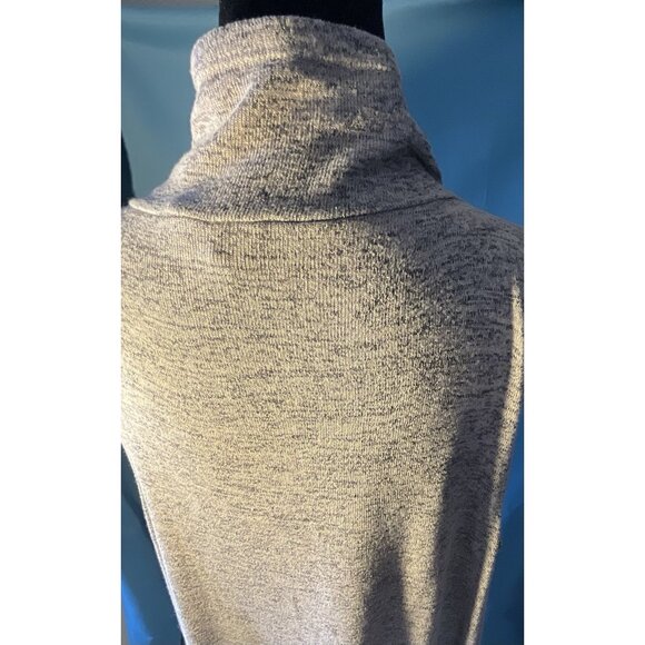 Heather Gray Open Front Sleeveless Cardigan Vest By Olivia Sky XL Lightweight Kn - Picture 6 of 6